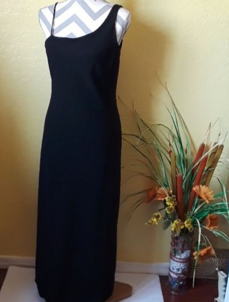 Floor length one shoulder gown